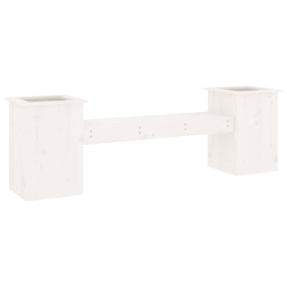 Banco Con Jardineras Madera De 184,5X39,5X56,5 Cm
