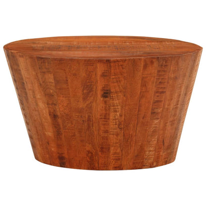 Mesa De Centro De Madera Maciza De Mango Rugosa