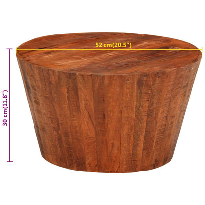 Mesa De Centro De Madera Maciza De Mango Rugosa