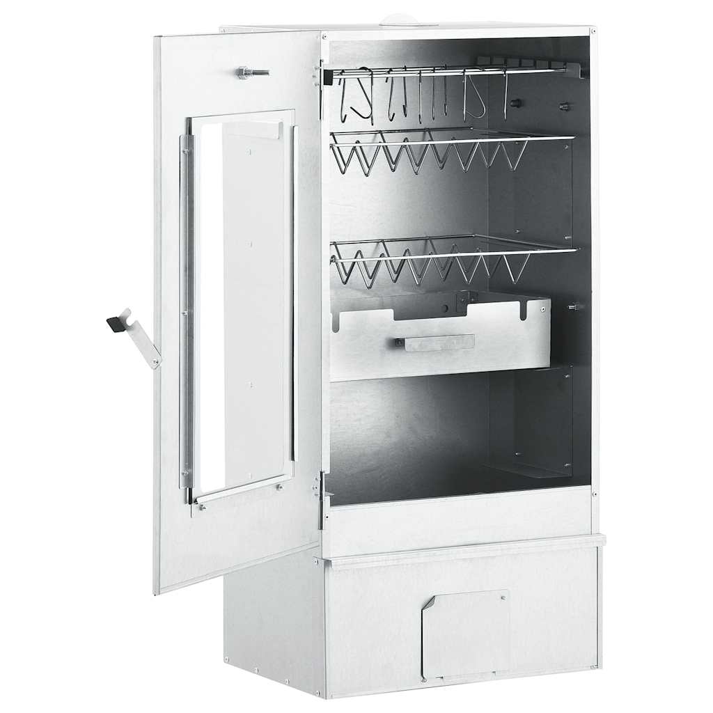 Horno Ahumador De Barbacoa Con Mesa Acero Galvanizado