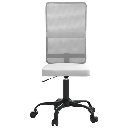 Silla De Oficina Regulable En Altura Tela De Malla Blanca