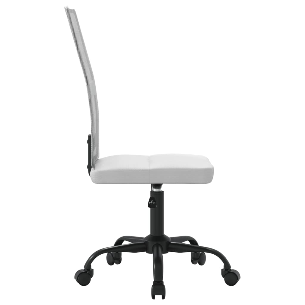 Silla De Oficina Regulable En Altura Tela De Malla Blanca