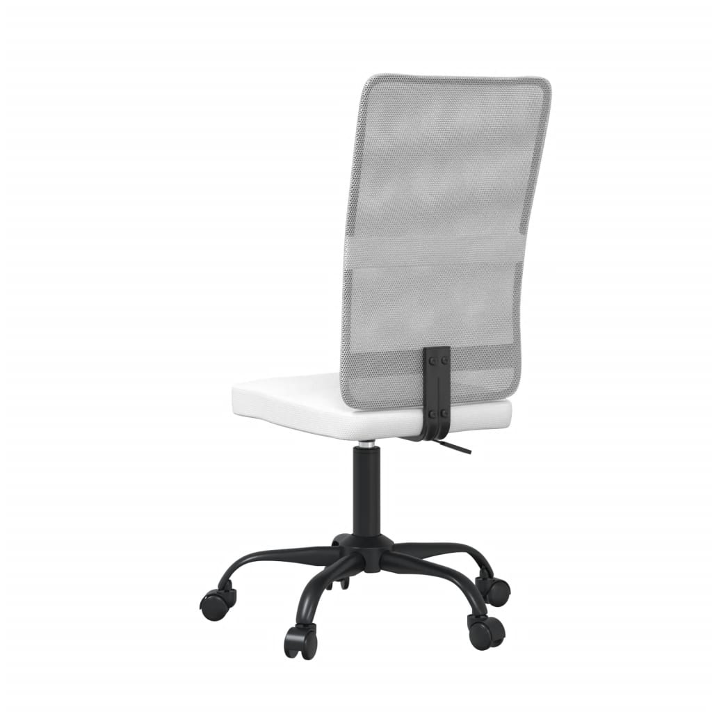 Silla De Oficina Regulable En Altura Tela De Malla Blanca