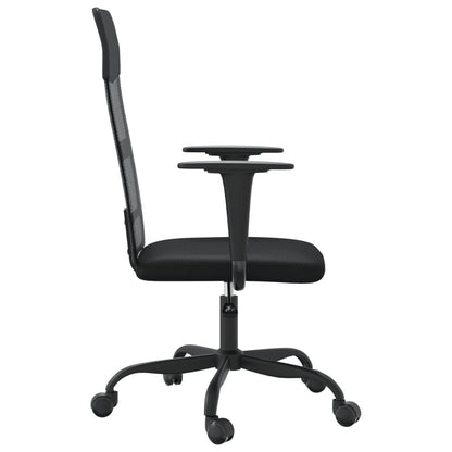 Silla De Oficina Altura Ajustable Tela Malla Y Cuero Pe