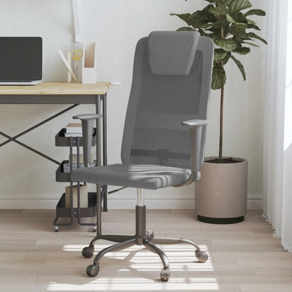 Silla De Oficina Altura Ajustable Tela Malla Y Cuero Pe
