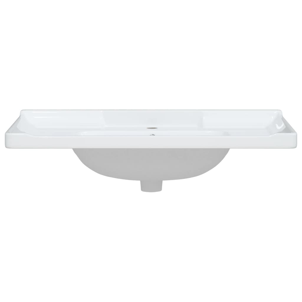 Lavabo De Baño Rectangular Cerámica Blanco 91,5X48X23 Cm