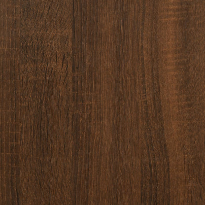 Mesa De Centro Madera Contrachapada Roble Marrón 55X55X36,5 Cm