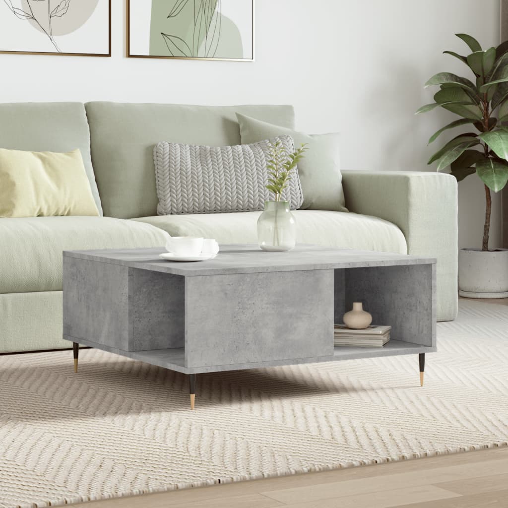 Mesa De Centro Madera Contrachapada 80X80X36,5 Cm