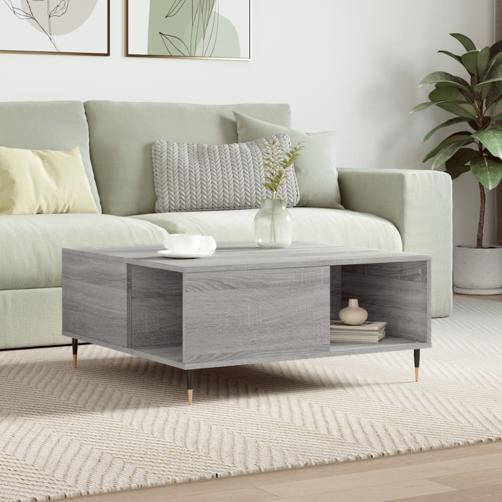 Mesa De Centro Madera Contrachapada 80X80X36,5 Cm