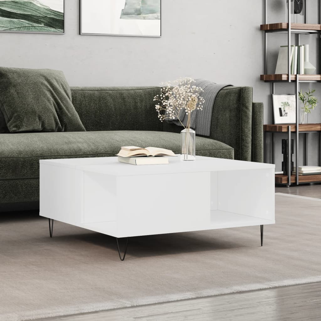 Mesa De Centro Madera Contrachapada 80X80X36,5 Cm