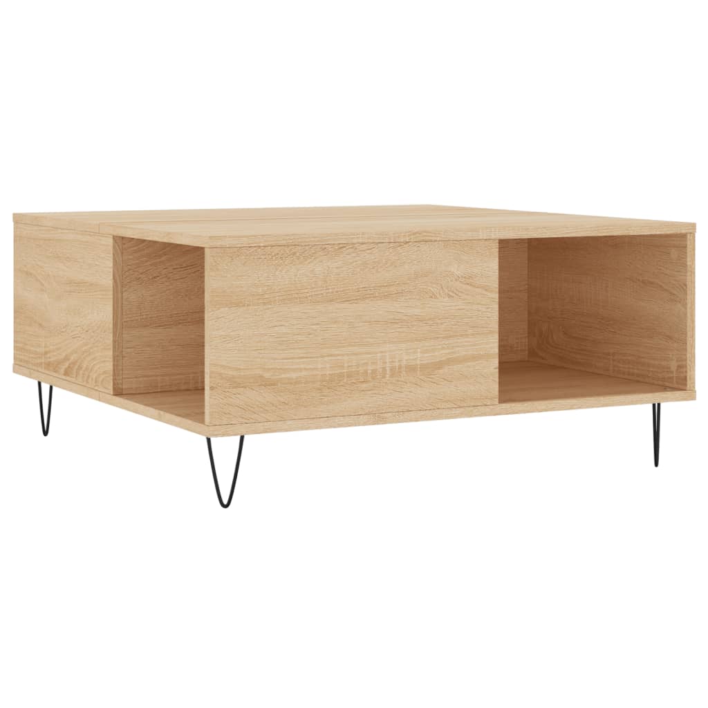 Mesa De Centro Madera Contrachapada 80X80X36,5 Cm