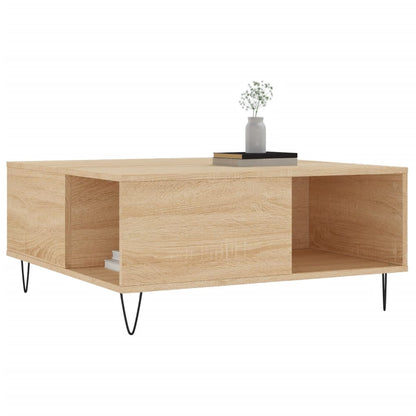 Mesa De Centro Madera Contrachapada 80X80X36,5 Cm
