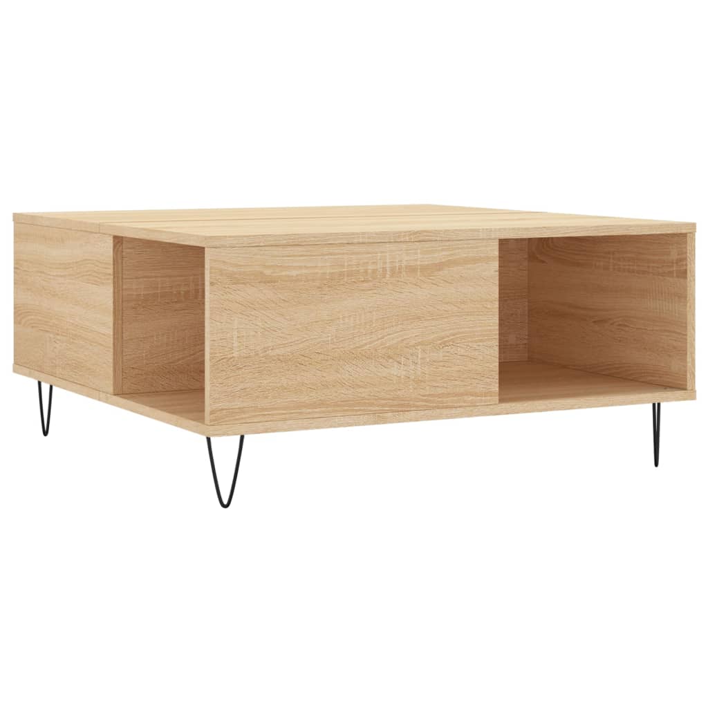 Mesa De Centro Madera Contrachapada 80X80X36,5 Cm