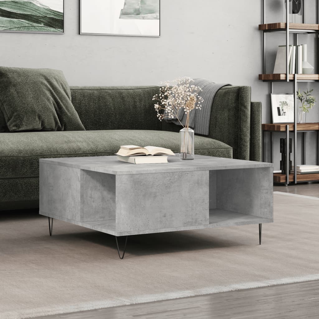 Mesa De Centro Madera Contrachapada 80X80X36,5 Cm