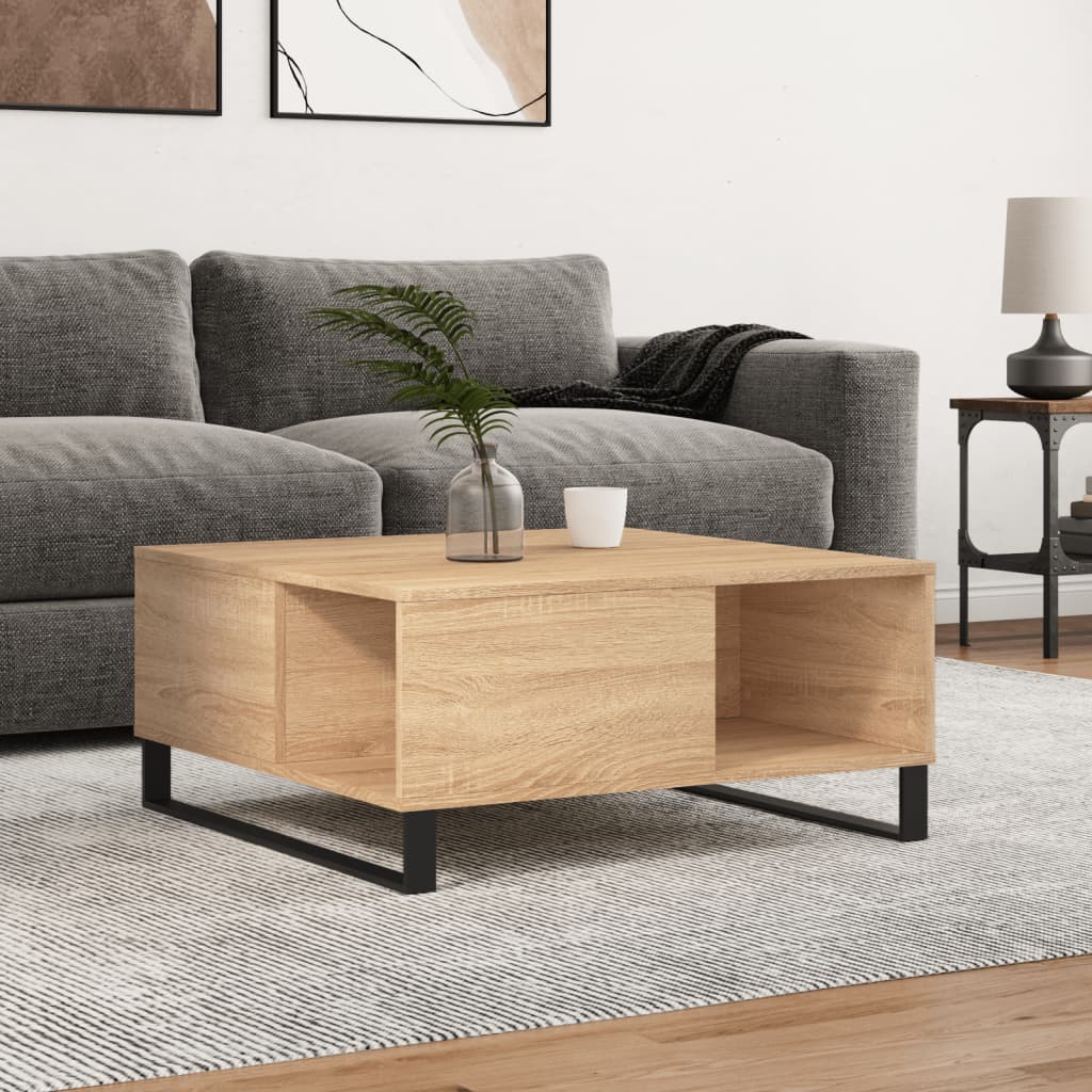 Mesa De Centro Madera Contrachapada 80X80X36,5 Cm