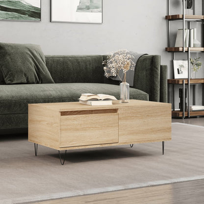 Mesa De Centro Madera Contrachapada 90X50X36,5 Cm