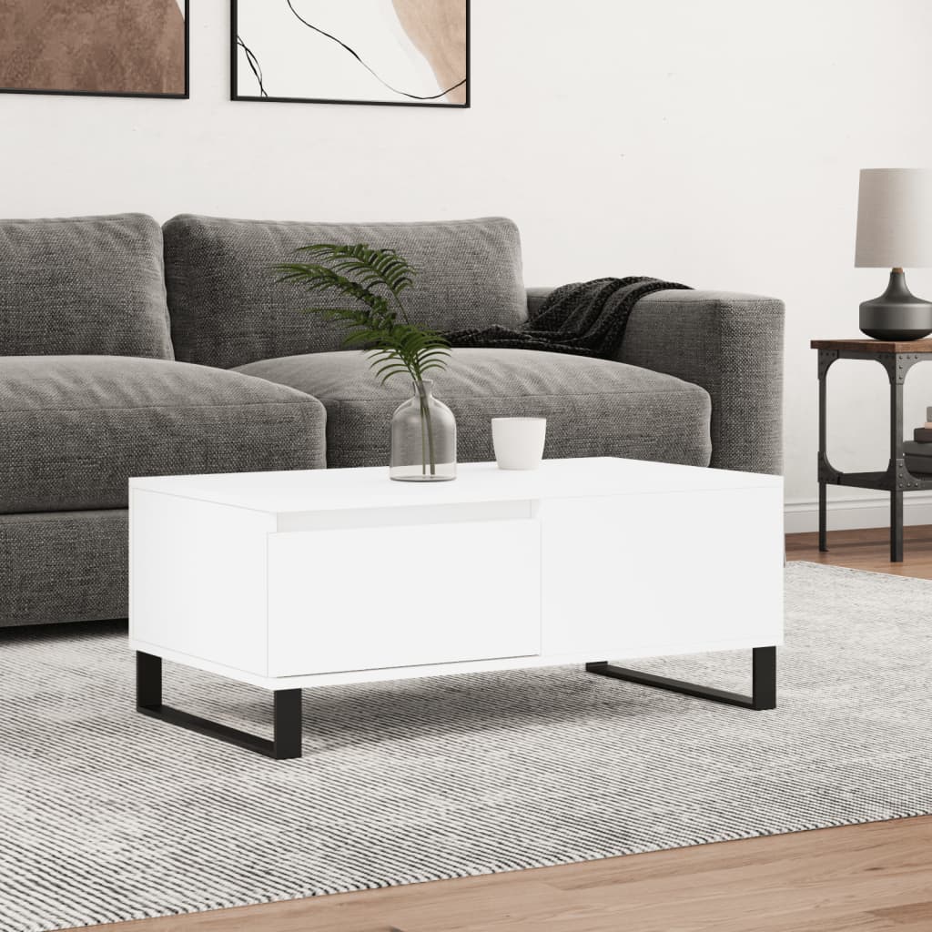 Mesa De Centro Madera Contrachapada 90X50X36,5 Cm