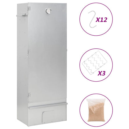 Horno Ahumador De Barbacoa Con Mesa Acero Galvanizado