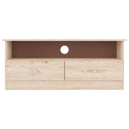 Mueble De Tv Con Cajones Alta Madera Maciza Pino 100X35X41 Cm