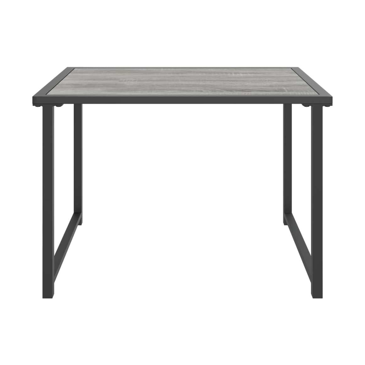 Mesa De Jardín De Acero Gris Antracita 55X40X37 Cm