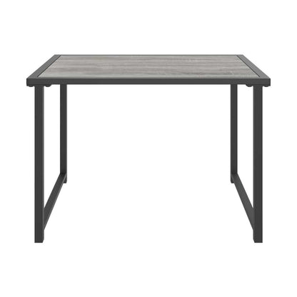Mesa De Jardín De Acero Gris Antracita 55X40X37 Cm