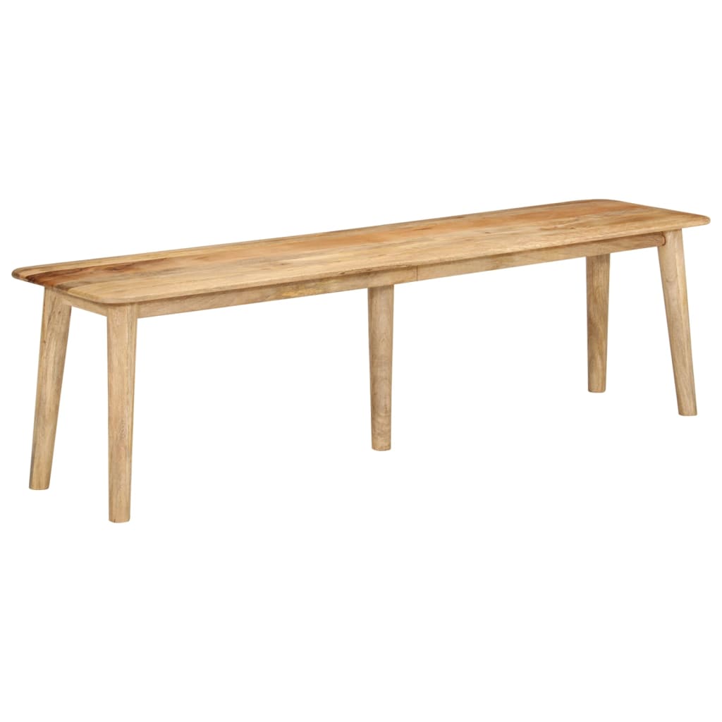Banco Madera Maciza De Mango Y Hierro 160X40X45 Cm