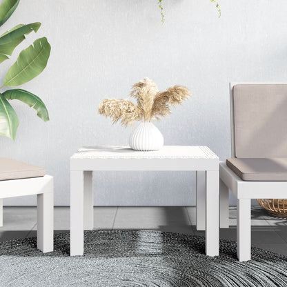 Mesa De Jardín Pp Gris 59X47X40 Cm