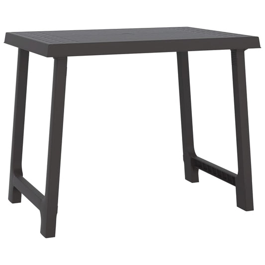 Mesa De Camping Aspecto De Madera Pp Gris 79X56X64 Cm