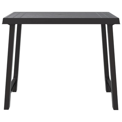 Mesa De Camping Aspecto De Madera Pp Gris 79X56X64 Cm