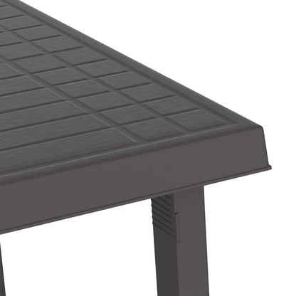 Mesa De Camping Aspecto De Madera Pp Gris 79X56X64 Cm