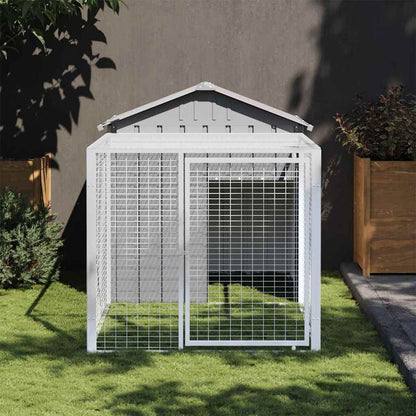 Jaula Para Gallinas Con Corral Acero Galvanizado
