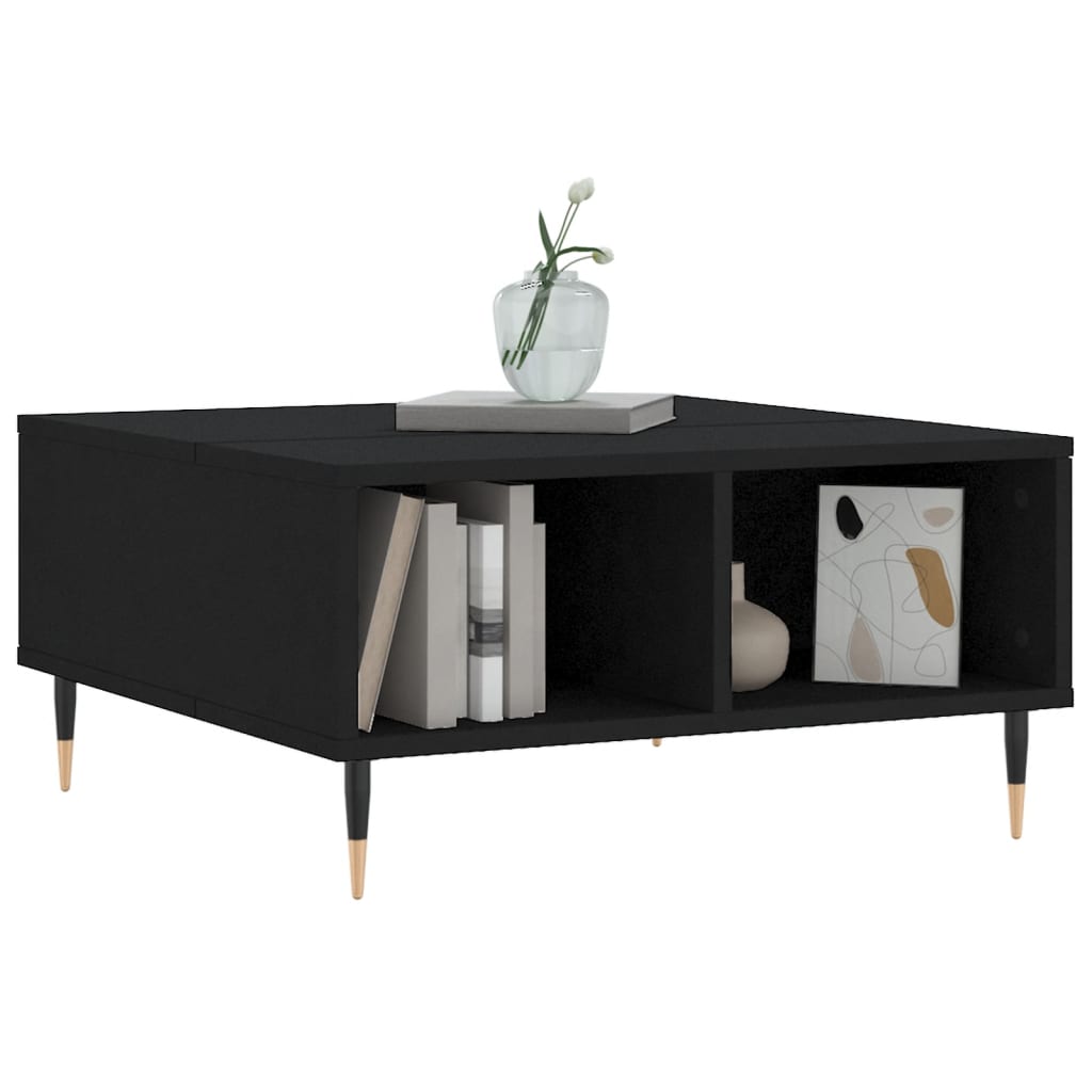 Mesa De Centro Madera De Ingeniería 60X60X30 Cm