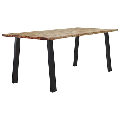 Mesa De Comedor Madera Maciza De Acacia 200X90X75 Cm