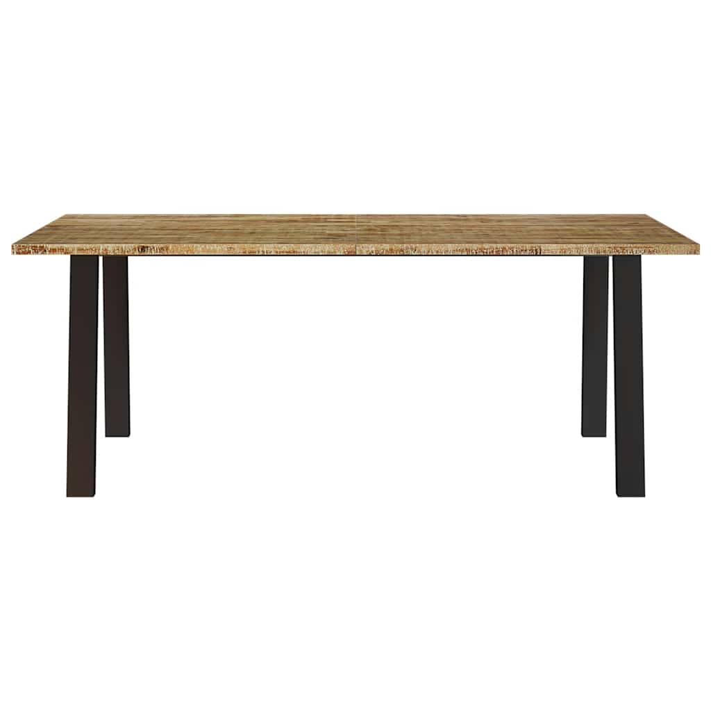 Mesa De Comedor Madera Maciza De Acacia 200X90X75 Cm