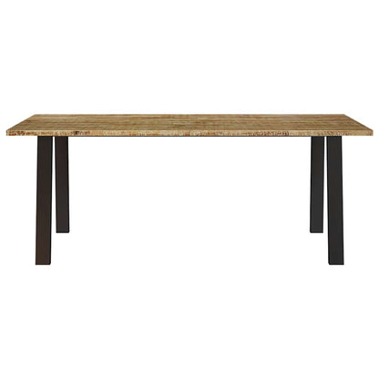 Mesa De Comedor Madera Maciza De Acacia 200X90X75 Cm