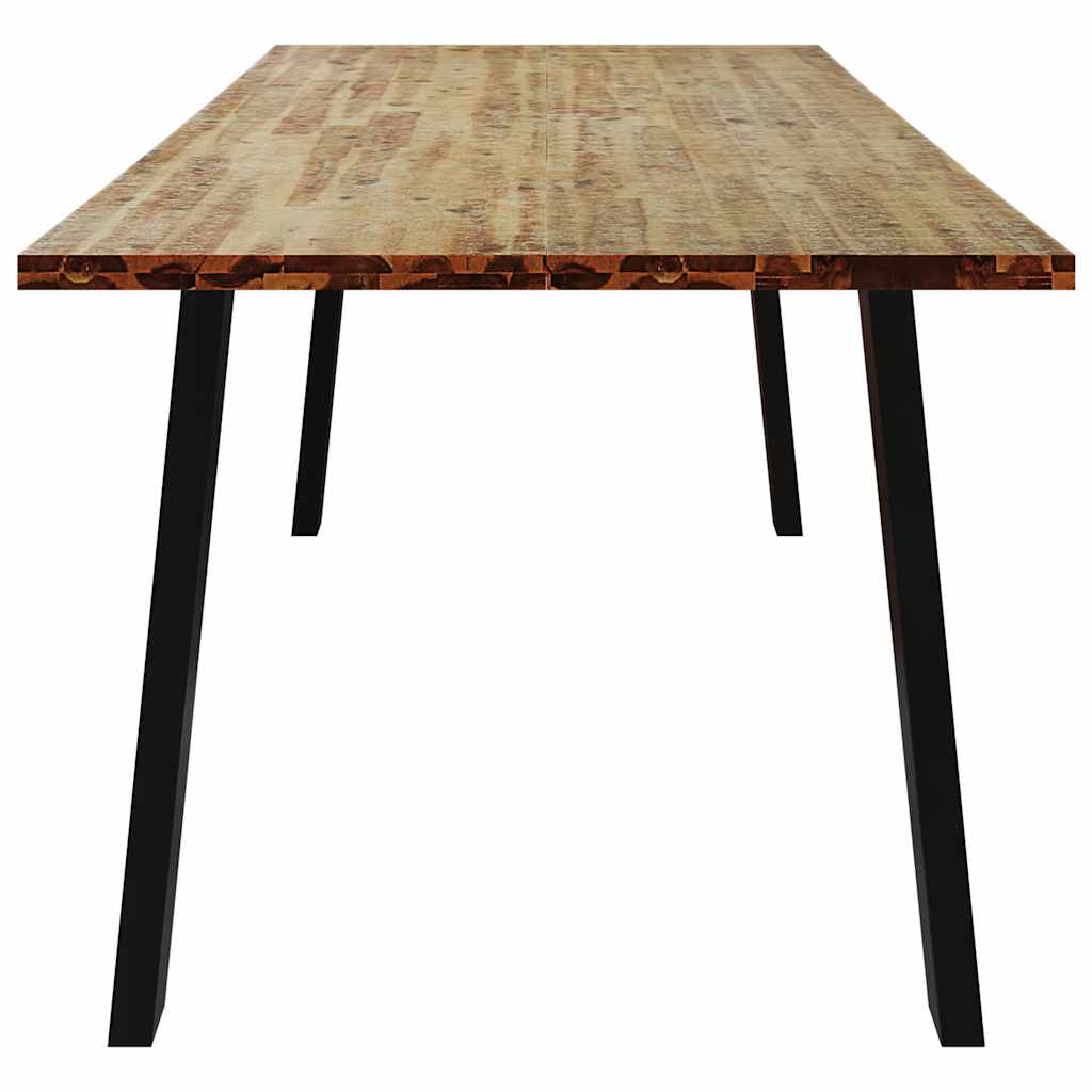 Mesa De Comedor Madera Maciza De Acacia 200X90X75 Cm