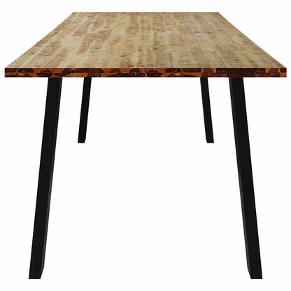Mesa De Comedor Madera Maciza De Acacia 200X90X75 Cm