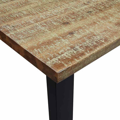 Mesa De Comedor Madera Maciza De Acacia 200X90X75 Cm