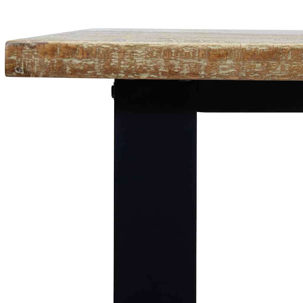 Mesa De Comedor Madera Maciza De Acacia 200X90X75 Cm