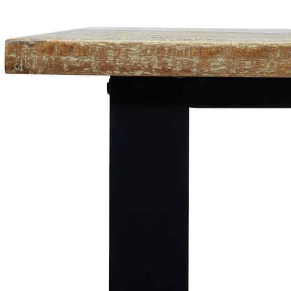 Mesa De Comedor Madera Maciza De Acacia 200X90X75 Cm