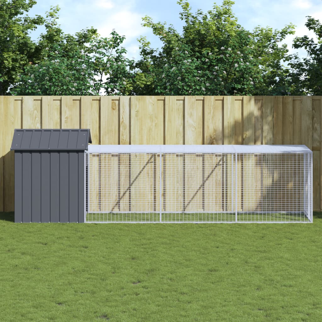 Jaula Para Gallinas Con Corral Acero Galvanizado