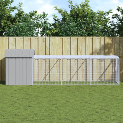 Jaula Para Gallinas Con Corral Acero Galvanizado