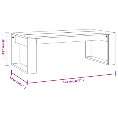 Mesa De Centro Madera De Ingeniería 102X50X35 Cm
