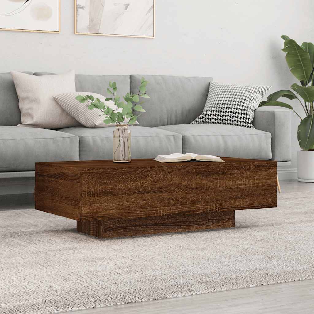 Mesa De Centro Madera Ingeniería 100X49,5X31 Cm