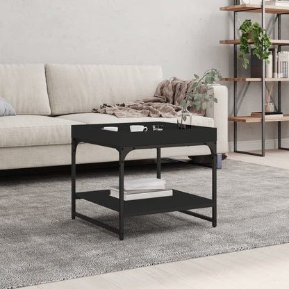 Mesa De Centro Madera Ingeniería Roble Marrón 49,5X49,5X45 Cm