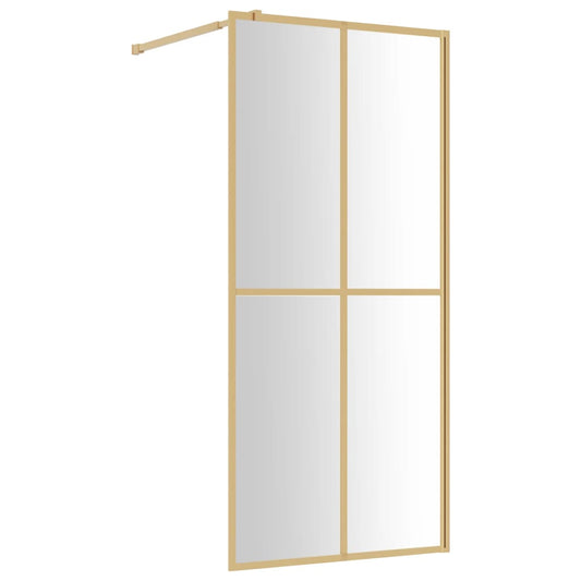 Mampara Puerta De Ducha Vidrio Transparente Esg 90X195Cm