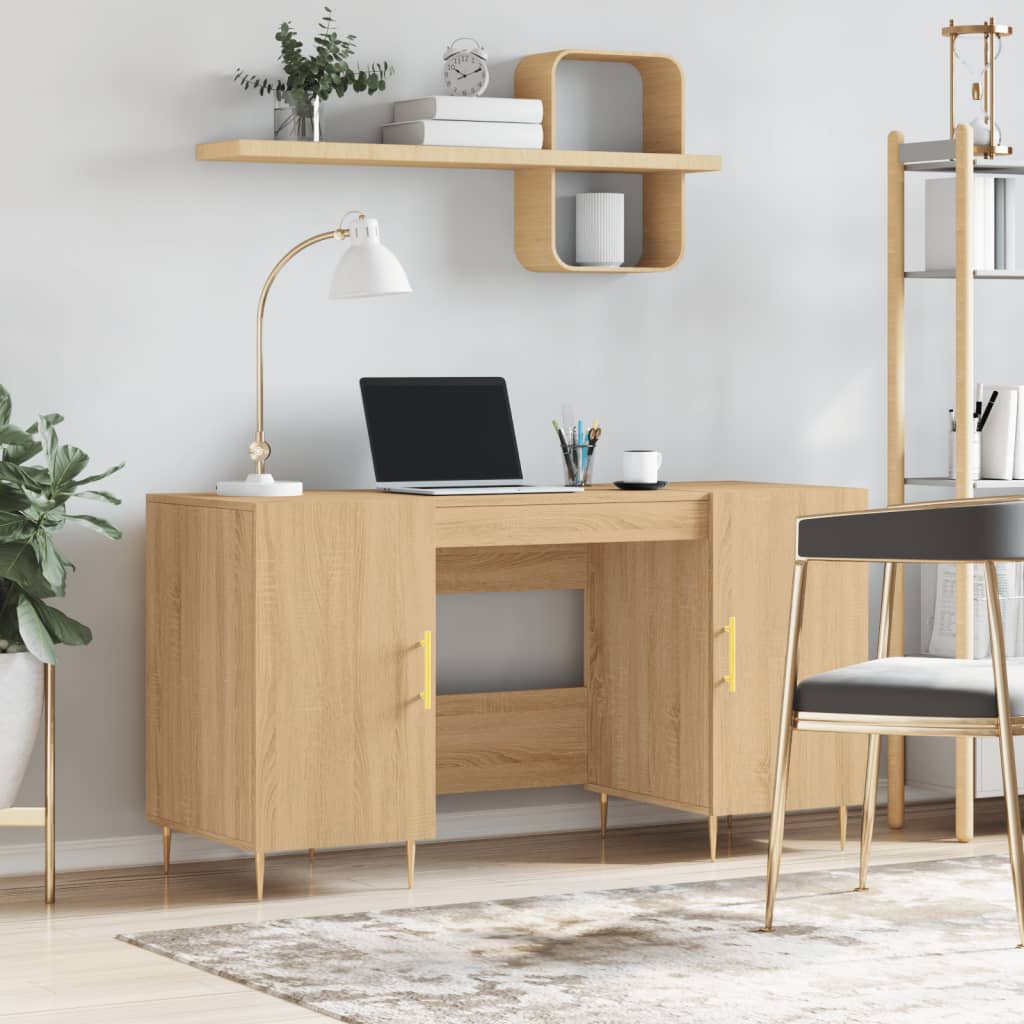 Escritorio 140 X 50 X 75 Cm Madera Contrachapada