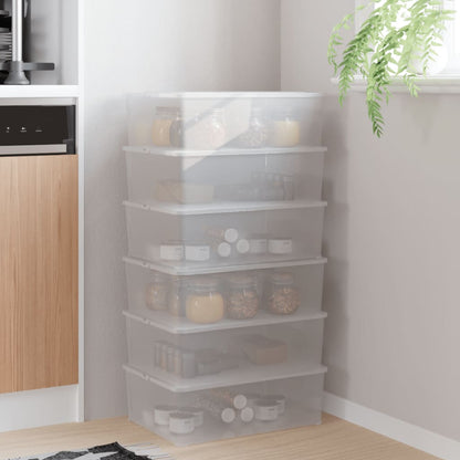 Cajas De Almacenaje Apilables 3 Uds Plástico