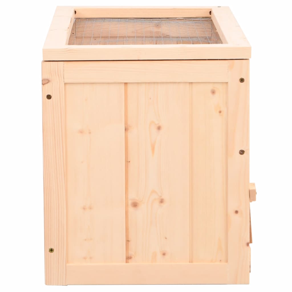 Jaula Para Hámster Madera Maciza Abeto 60X30X35 Cm