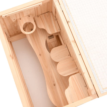Jaula Para Hámster Madera Maciza Abeto 60X35,5X42 Cm